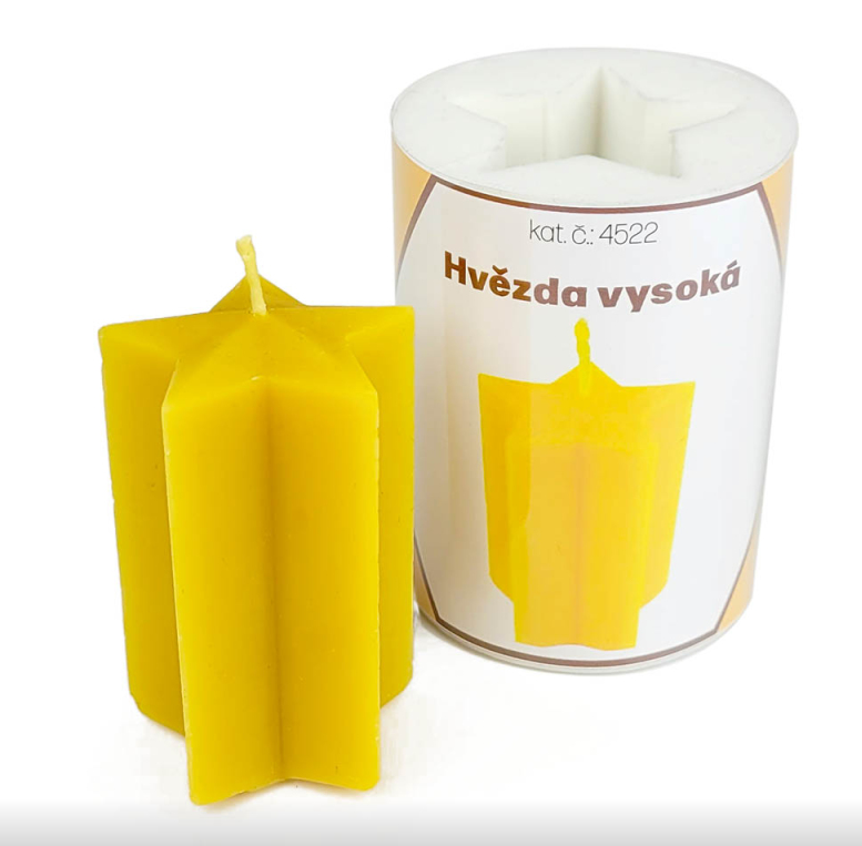 Silikonov� forma na sv��ky -Hv�zda vysok�