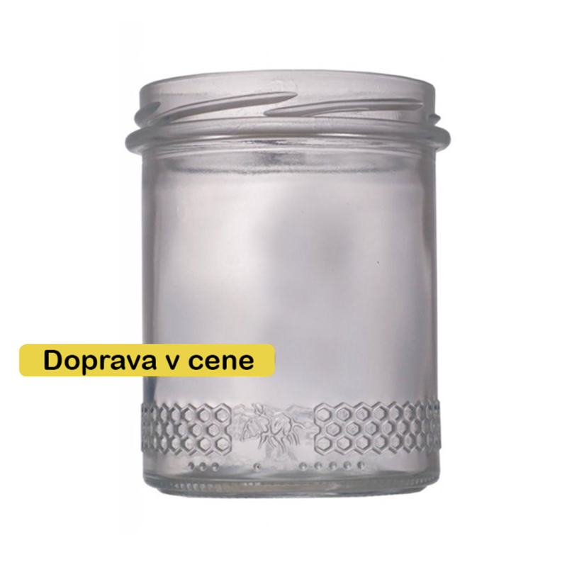 Sklenice na med - Sturz 400ml ( 0,5kg medu ) - 12K/ks - 676ks - doprava v cen