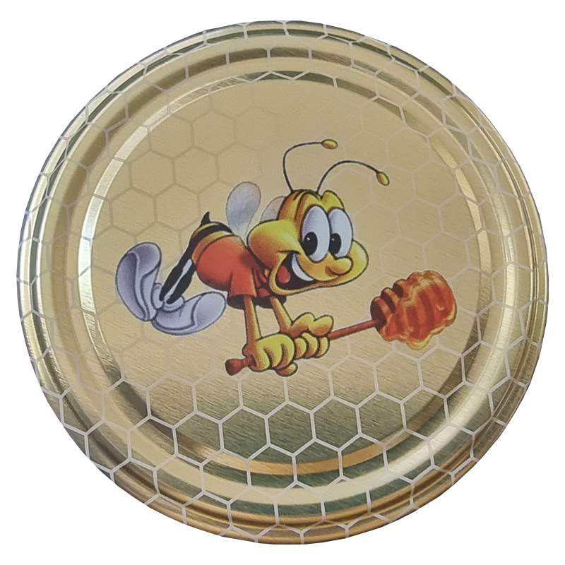 Víčko na med TO 82 - Vilík na zlatém ochutnává med